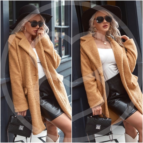 BOHO CHIC camel jacket coat - Picture 2 of 3